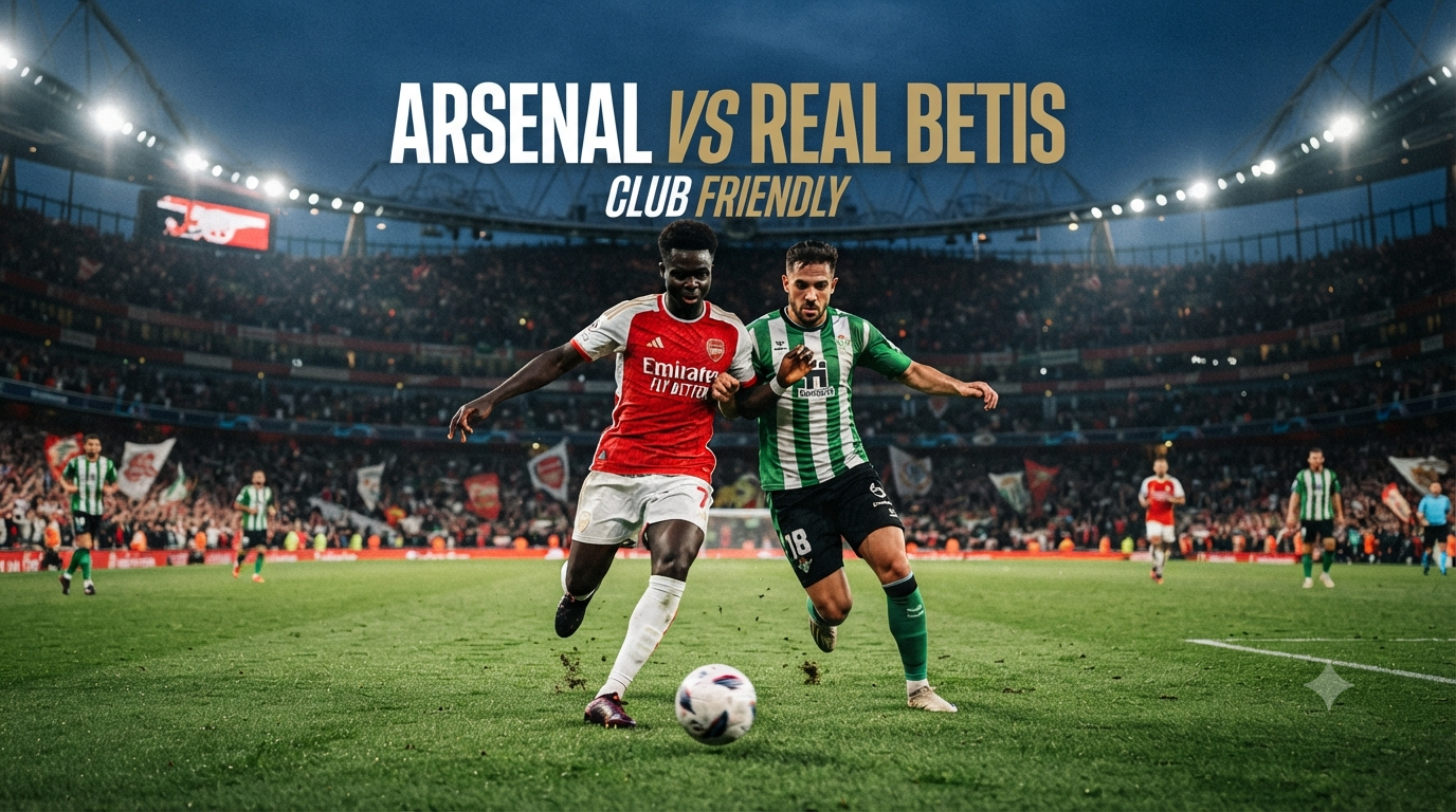 Streaming Arsenal vs Real Betis Club Friendly Dini Hari Ini Pukul 01.30 WIB Tigoals – Saksikan Duel Berkualitas Sepanjang Pertandingan